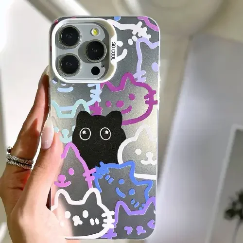 قاب آیفون گربه رنگی so cool
